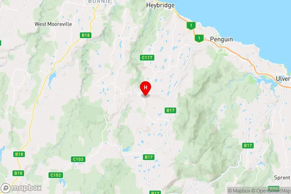 Camena,Tasmania Area Map