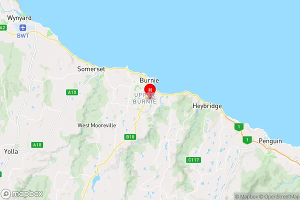 Brooklyn,Tasmania Area Map