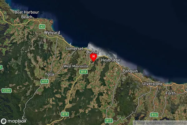 Havenview,Tasmania Satellite Map