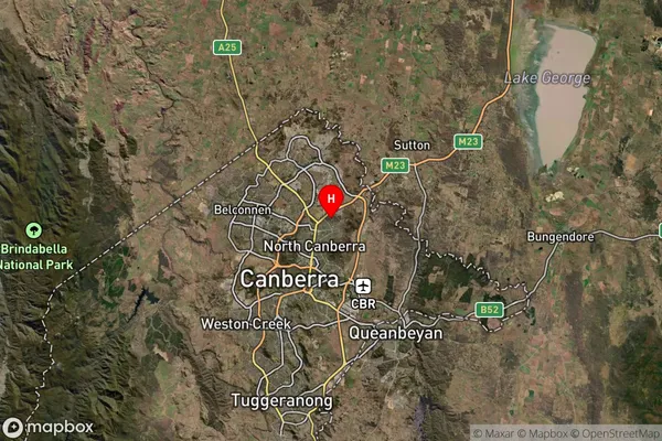 Watson,Australian Capital Territory Satellite Map