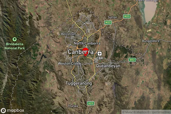 Forrest,Australian Capital Territory Satellite Map