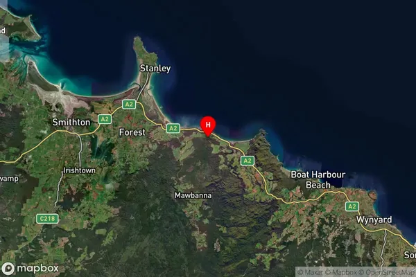 Crayfish Creek,Tasmania Satellite Map