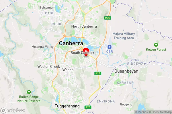 Griffith,Australian Capital Territory Area Map