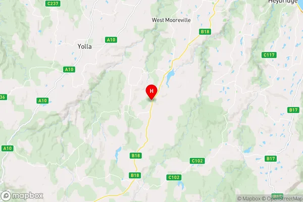 Highclere,Tasmania Area Map