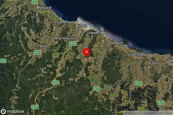 Natone,Tasmania Satellite Map