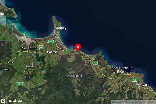 Port Latta,Tasmania Satellite Map