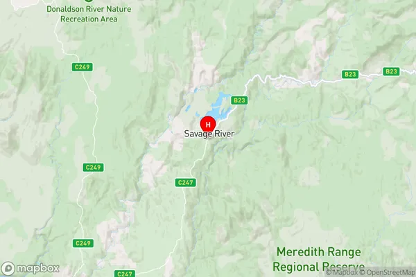 Savage River,Tasmania Area Map