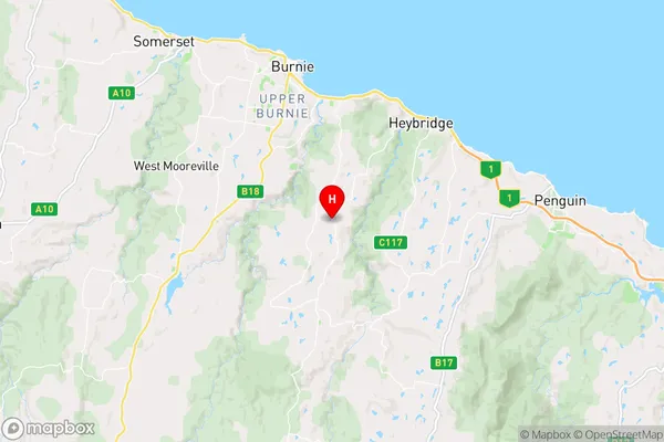 Stowport,Tasmania Area Map