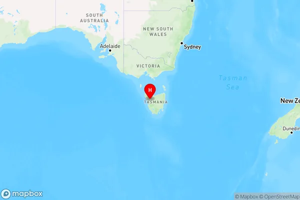 Tullah,Tasmania Region Map