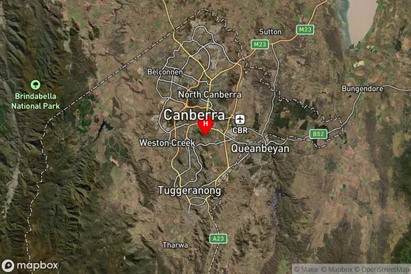 Red Hill,Australian Capital Territory Satellite Map