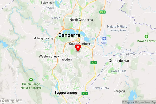 Red Hill,Australian Capital Territory Area Map