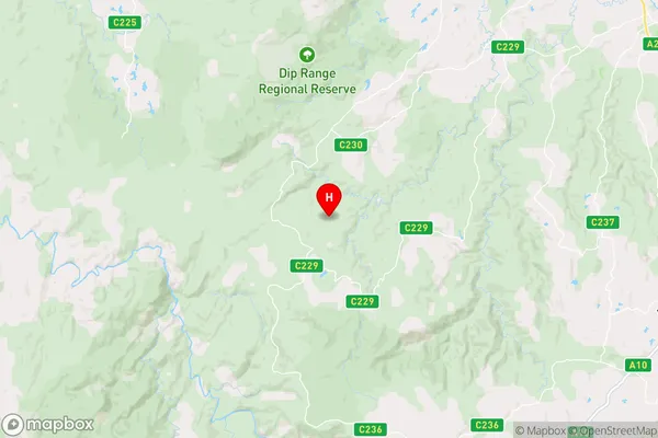 Meunna,Tasmania Area Map