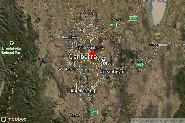 Kingston,Australian Capital Territory Satellite Map