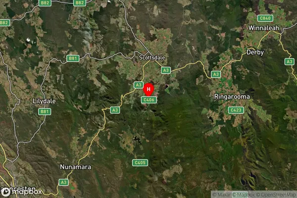 South Springfield,Tasmania Satellite Map