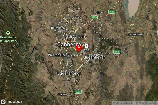 Narrabundah,Australian Capital Territory Satellite Map