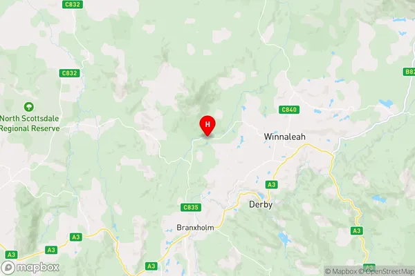 Warrentinna,Tasmania Area Map