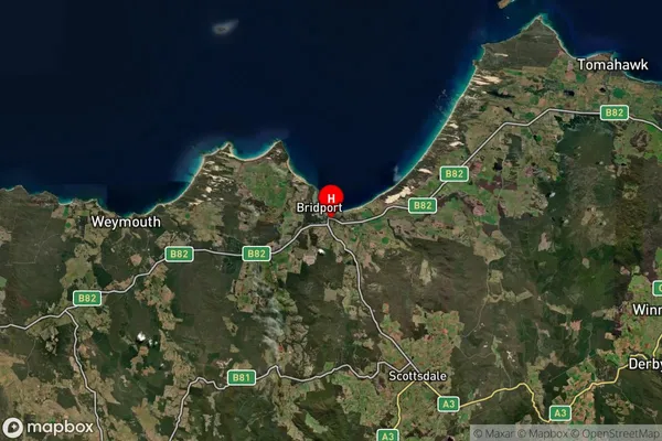 Bridport,Tasmania Satellite Map