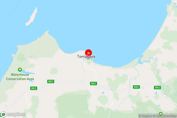 Tomahawk,Tasmania Area Map