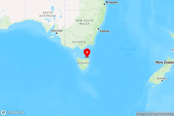 Tomahawk,Tasmania Region Map