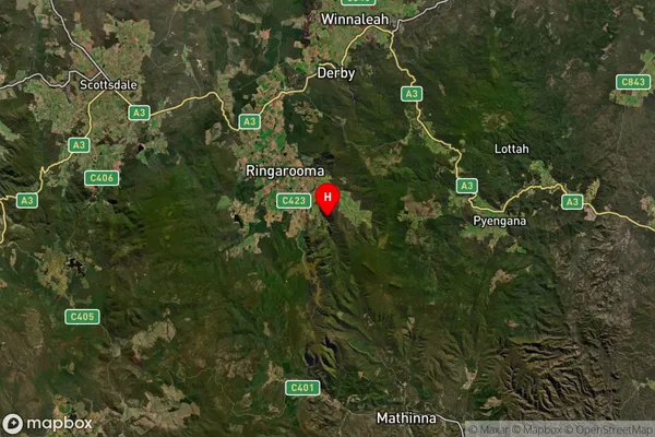 Alberton,Tasmania Satellite Map