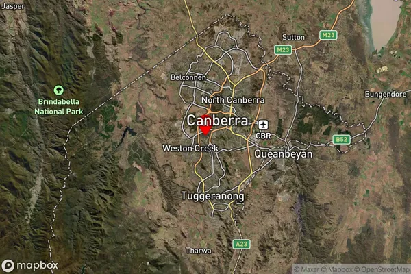 Curtin,Australian Capital Territory Satellite Map