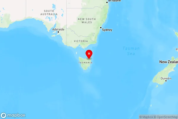 Trenah,Tasmania Region Map