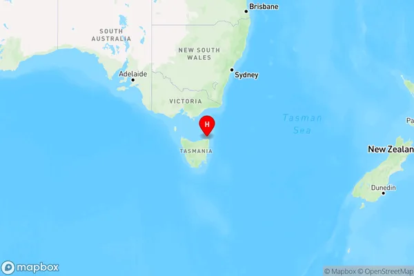 Cape Portland,Tasmania Region Map