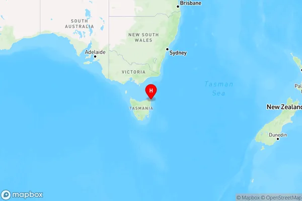 Eddystone,Tasmania Region Map