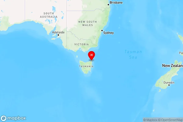 Musselroe Bay,Tasmania Region Map