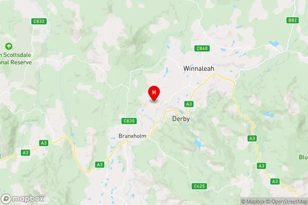 Telita,Tasmania Area Map