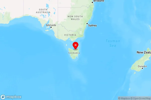 Bangor,Tasmania Region Map