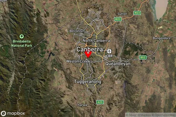 Hughes,Australian Capital Territory Satellite Map