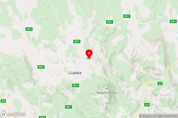 North Lilydale,Tasmania Area Map