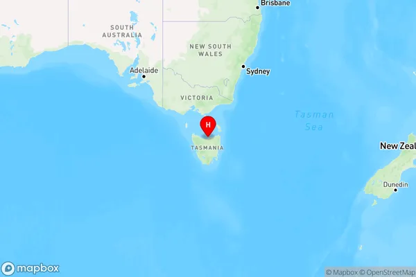 Badger Head,Tasmania Region Map