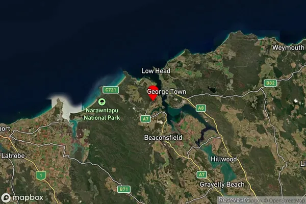 Clarence Point,Tasmania Satellite Map