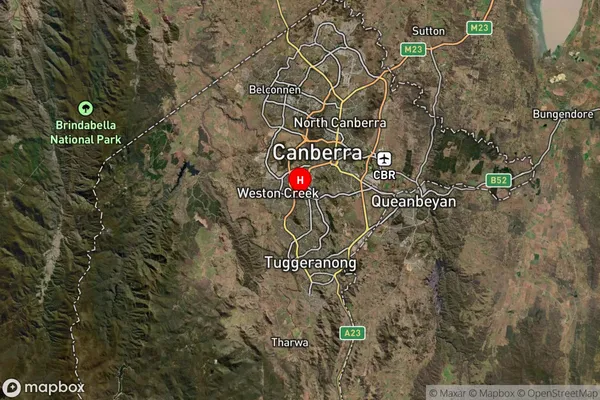 Chifley,Australian Capital Territory Satellite Map