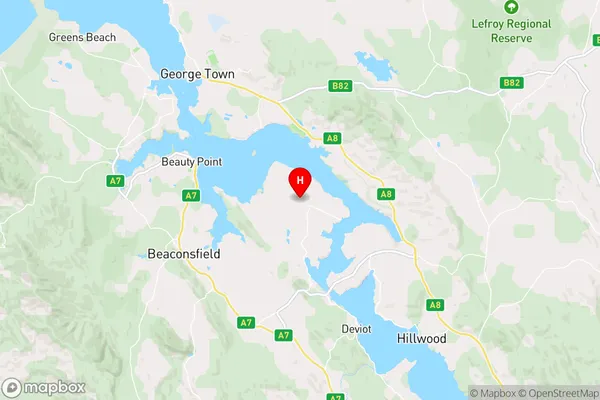 Rowella,Tasmania Area Map