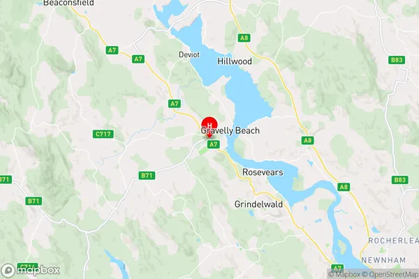 Exeter,Tasmania Area Map