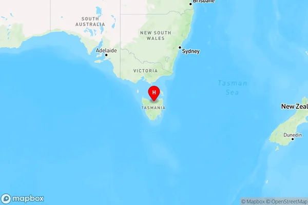 Frankford,Tasmania Region Map