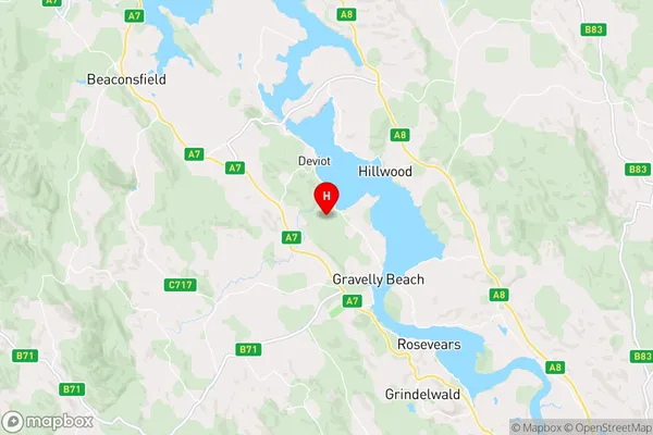 Robigana,Tasmania Area Map