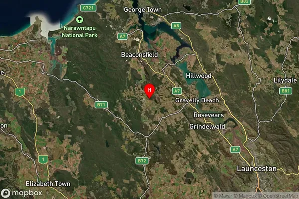 Winkleigh,Tasmania Satellite Map