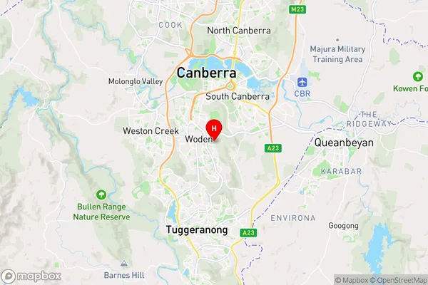 Omalley,Australian Capital Territory Area Map