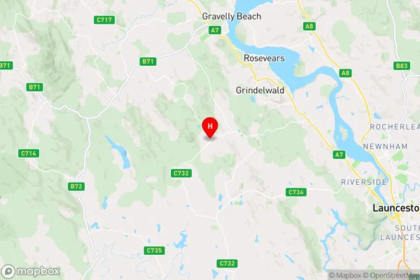 Bridgenorth,Tasmania Area Map