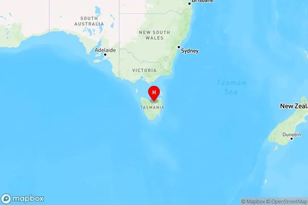 Bridgenorth,Tasmania Region Map