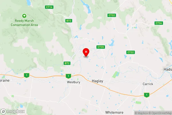 Quamby Bend,Tasmania Area Map