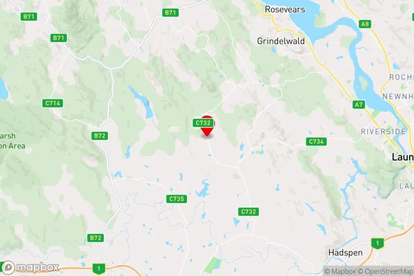 Rosevale,Tasmania Area Map