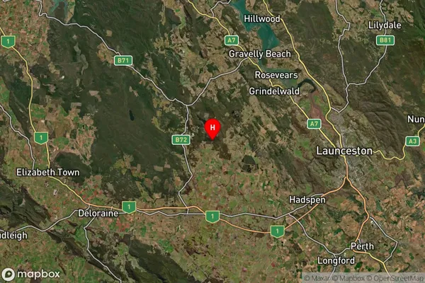 Selbourne,Tasmania Satellite Map