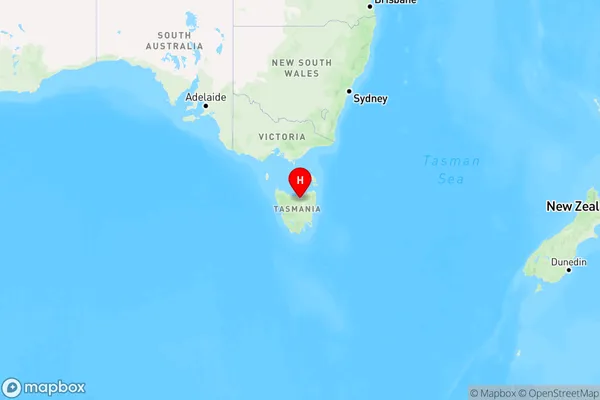 Selbourne,Tasmania Region Map