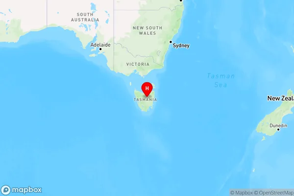 Poatina,Tasmania Region Map