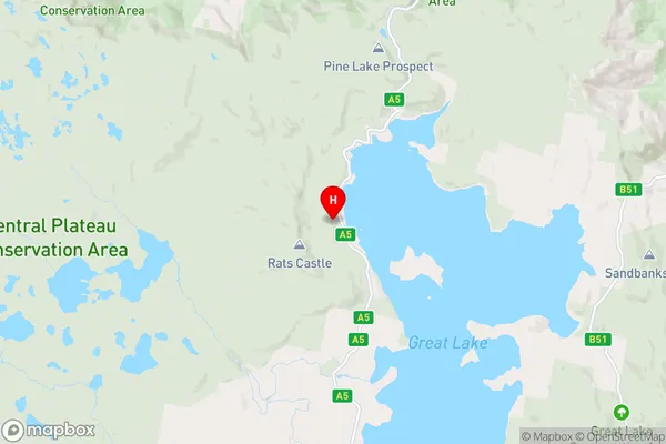 Brandum,Tasmania Area Map